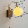 DecorBites™ LED Ceramic Wall Sconce Pull Chain Switch Light Fixture