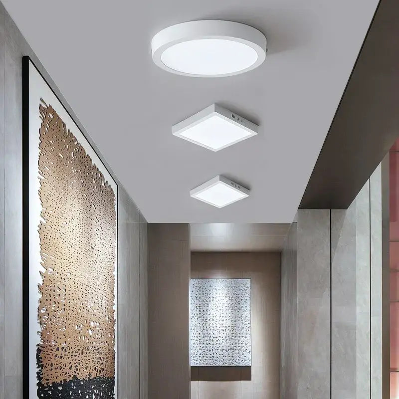 Modern white ultra thin led square ceiling light kitchen fixture
