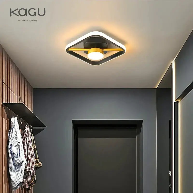 Modern black & white led surface mounted ceiling lights aisle