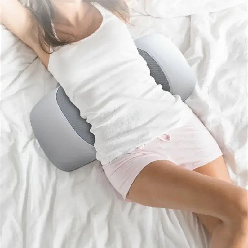 Contoured gray & black memory foam pillow bedroom back support