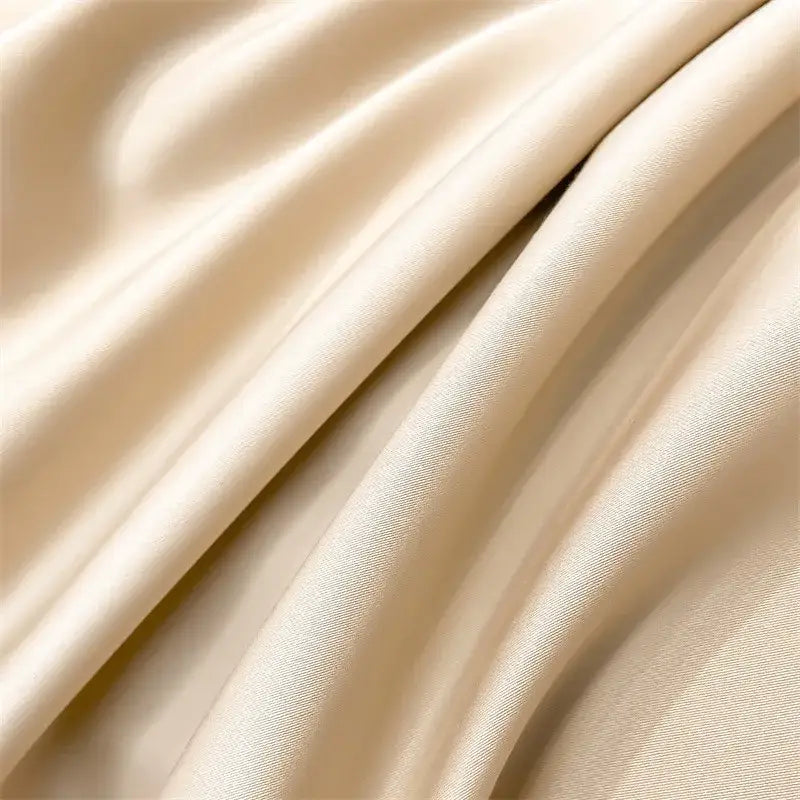 Luxurious white satin egyptian cotton duvet cover bedroom bedding