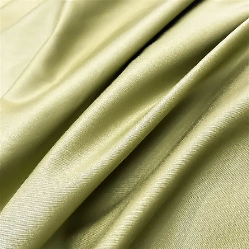 Luxurious white satin egyptian cotton duvet cover bedroom bedding set
