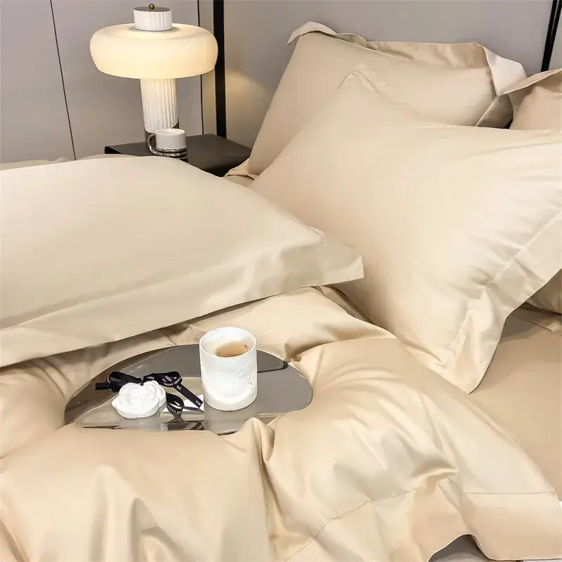 Sage green satin 1000tc duvet cover bedroom bedding set