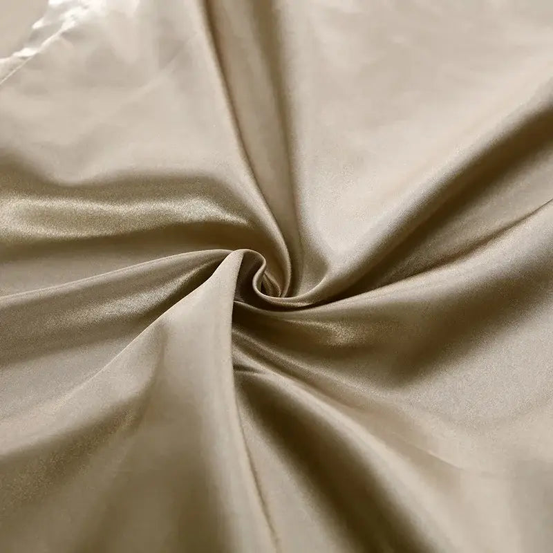 Luxurious rose gold satin duvet cover set bedroom 3 pcs duvet cover