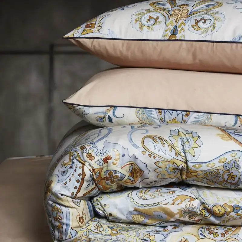 Navy blue feather egyptian cotton duvet cover set bedroom bedding
