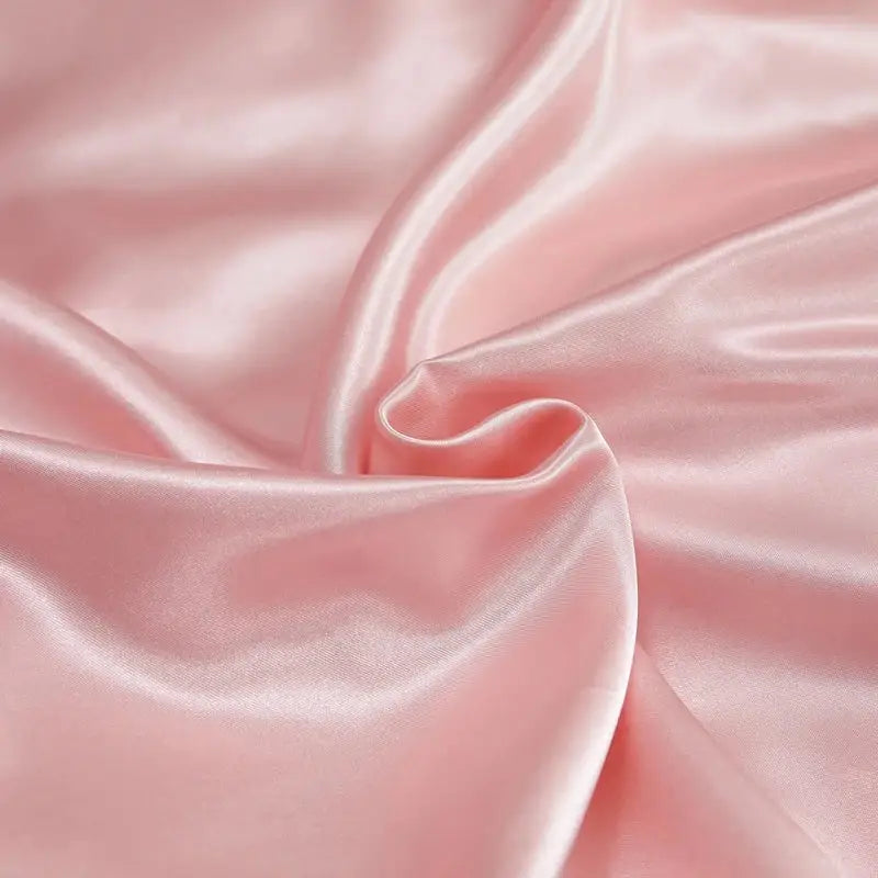 Luxury peach & dark gray rayon satin 3pc duvet cover bedroom set