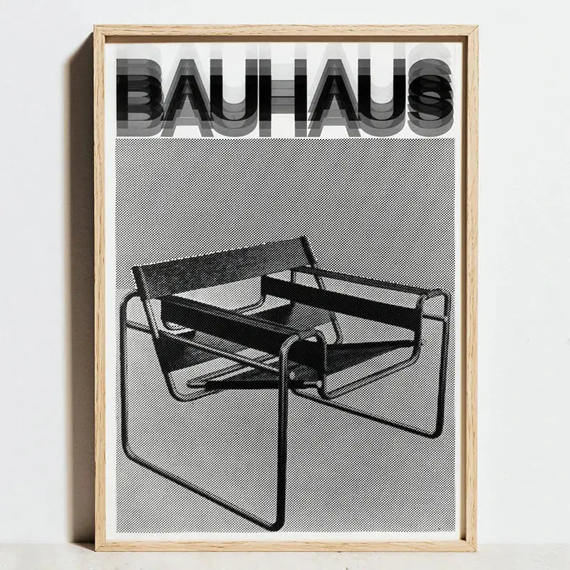 Modern bauhaus exhibition posters living room geometric wall art