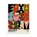Modern bauhaus canvas print living room abstract geometric poster