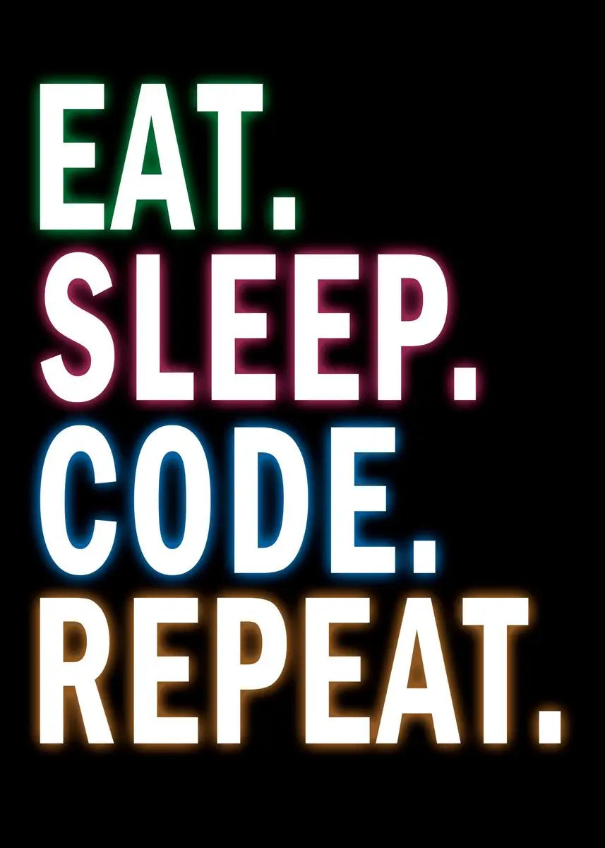 Modern 6 stages of debugging wall art office programmer gamer decor