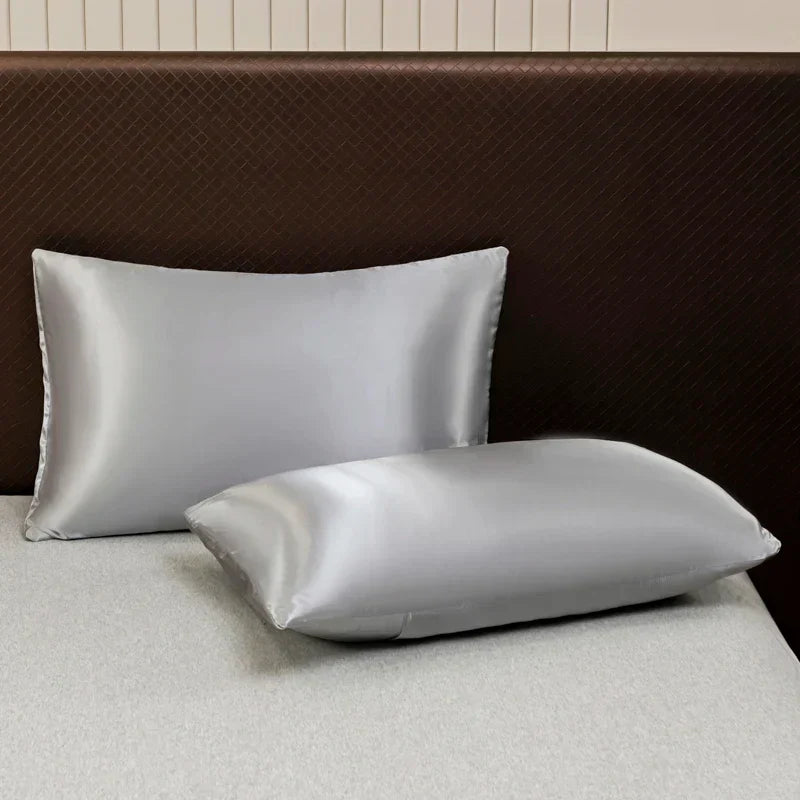 Opulent cream satin bedding set with fitted sheet for bedroom