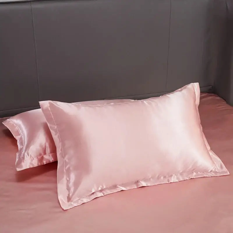 Luxury black solid color satin 3pc duvet cover bedroom bedding set