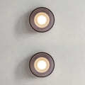 Modern circular gray glass led wall lamp bedroom sconces