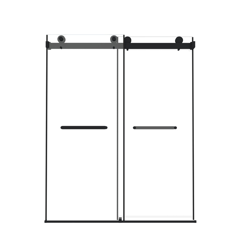 Frameless Double Sliding Shower Door 44-48" W x 74" H