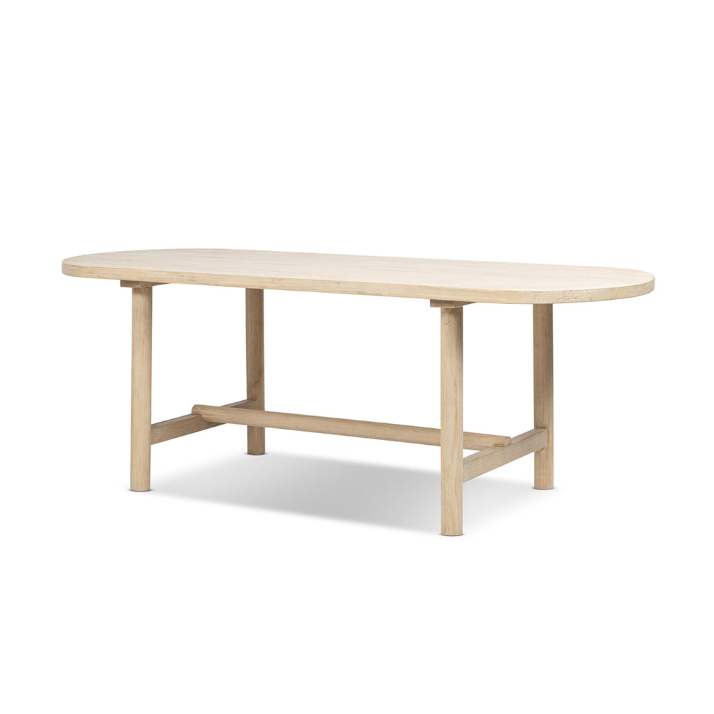Milo 85" 8-Seat Oval Reclaimed Wood Dining Table