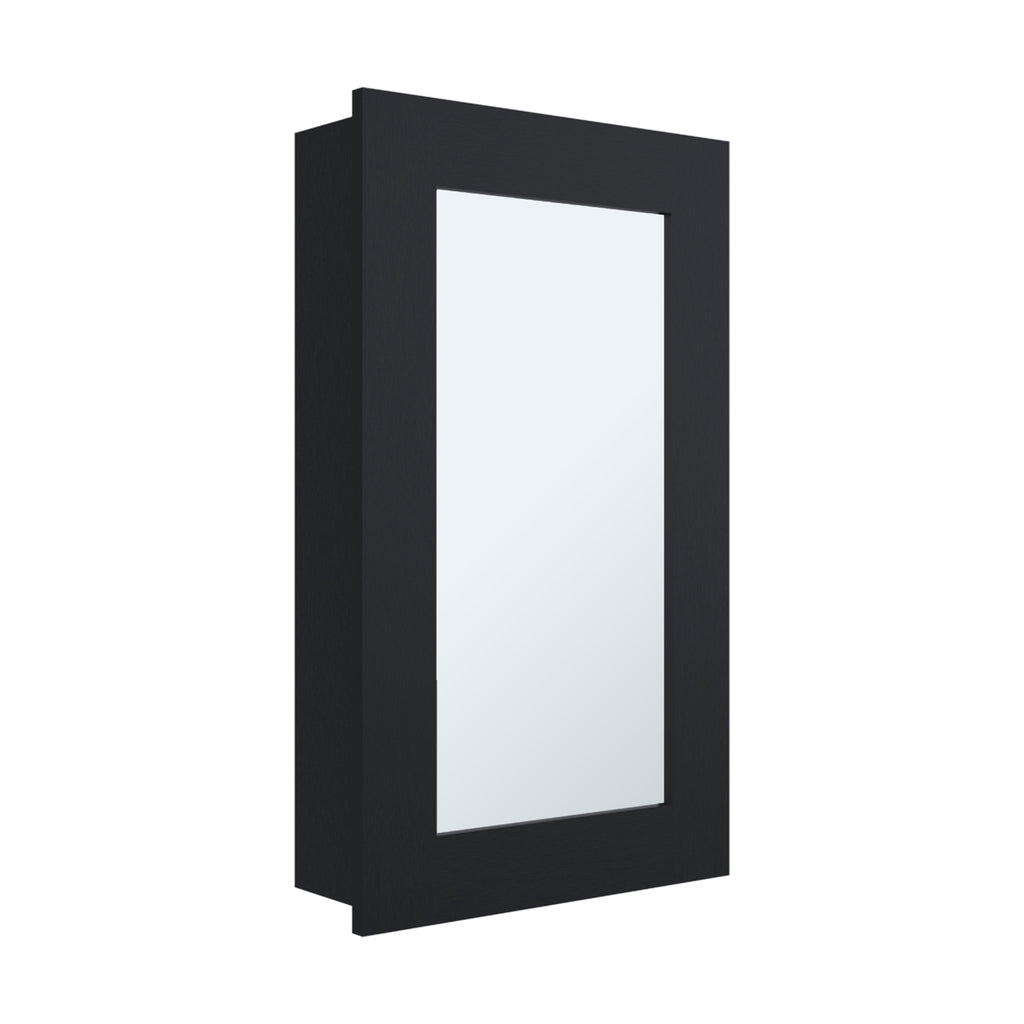 Medicine Cabinet 25.7" H, 1 Door, 3 Shelves, 1 Mirror