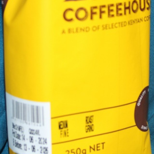 Dormans Coffee House Medium Roast Coffee front label close up