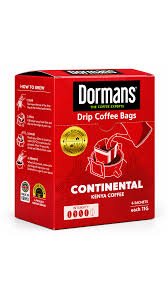 • Dormans Continental Premium Pour Over Drip Coffee Bags | Dark Chocolate & Fruit Notes | 6-Pack Box (0.21 oz / 6g Individual Sachets)