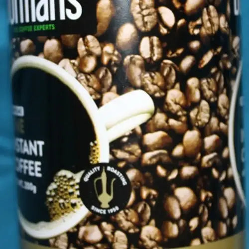 Dormans Fine Instant Coffee 200g premium Kenyan instant coffee featuring Dormans The Coffee Experts branding, roasted coffee bean imagery, Fine Instant Coffee label, quality roasting badge, and 200g net weight for World Safari Shops
