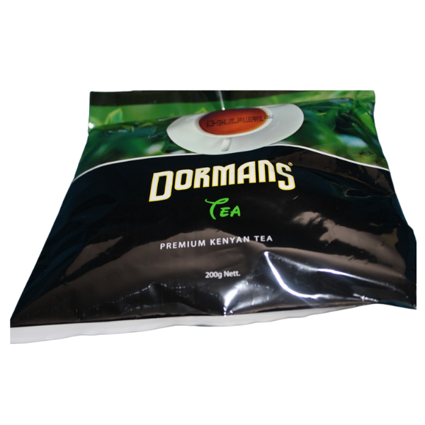 Wide front packaging view of Dormans Premium Kenyan Tea 200g