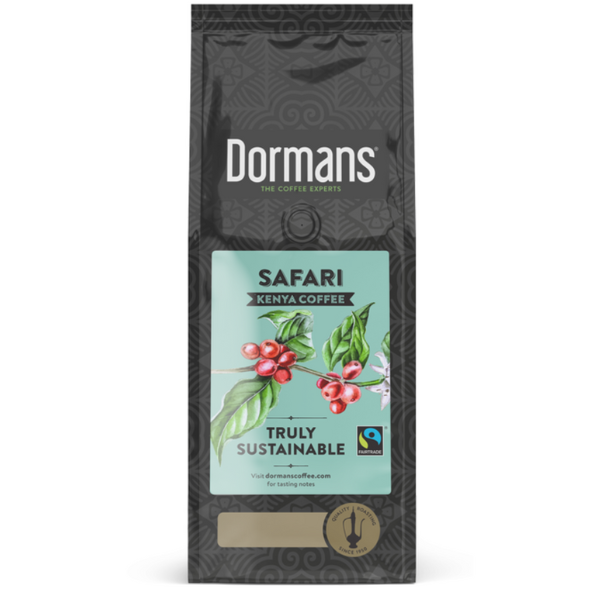 Dormans Safari Fairtrade Coffee Medium Roast Fine Grind 375g front package