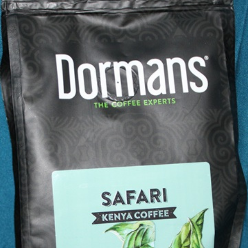 Dormans Safari Kenya Coffee front label detail