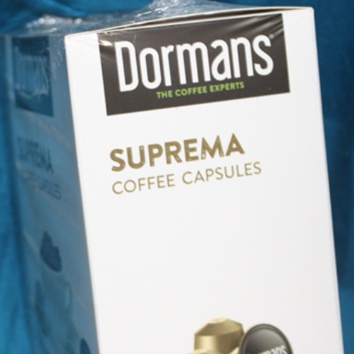 Dormans Suprema Coffee Capsules package side view