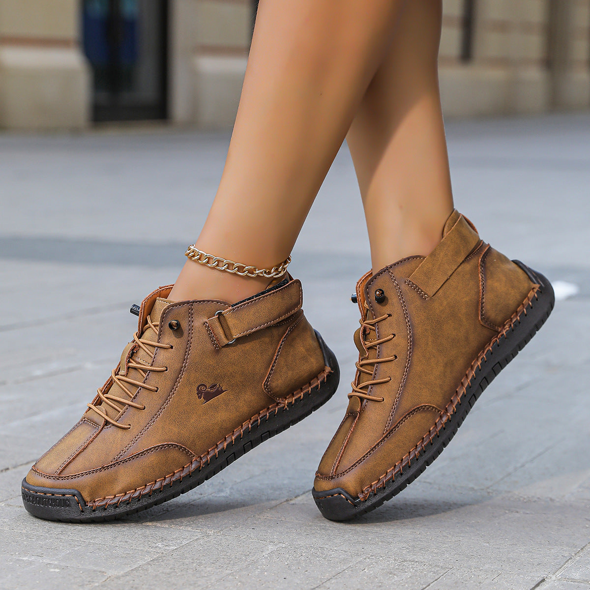 Couples Flat Dress Shoes And Martin Boots