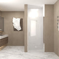 29-28"x 72" Bifold Shower Door, 1/4" Tempered Glass
