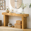 63" Solid Wood Console Table