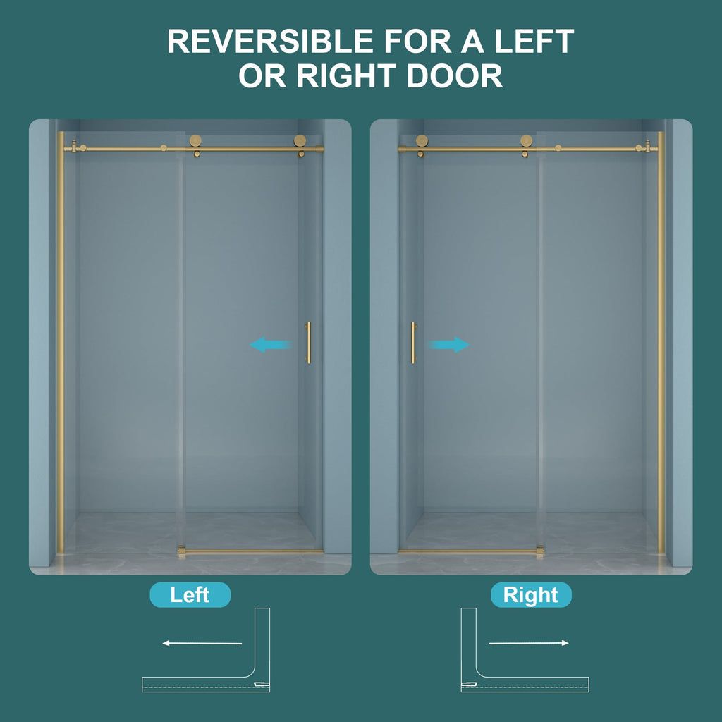 48"W x 76"H Single-Slide Shower Door