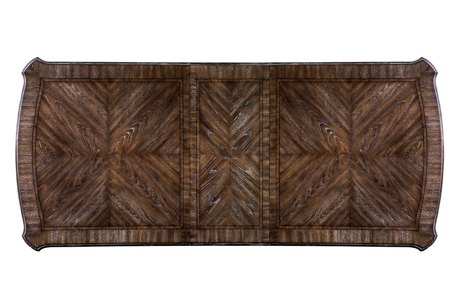 Dining Room 1pc Dining Table W Leaf Trestle Base Rustic