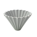 Origami - Pour Over Coffee Dripper - Porcelain - Matte Gray