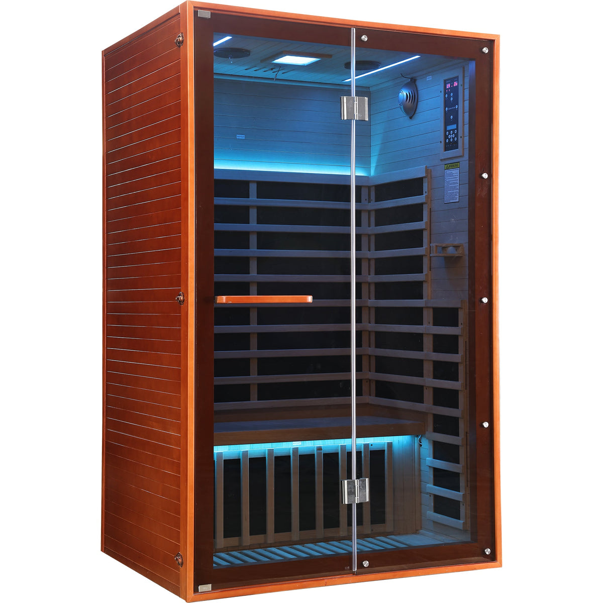 Double Sauna Room with 7 Carbon Heating Plates - Canadian Hemlock