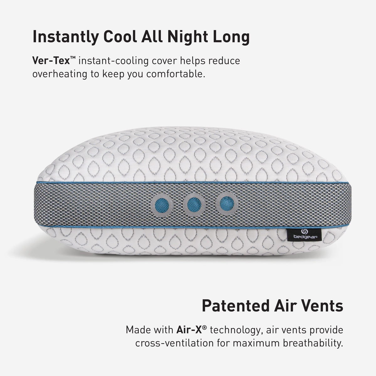 BedGear Frost Performance® Pillow, Size 2.0