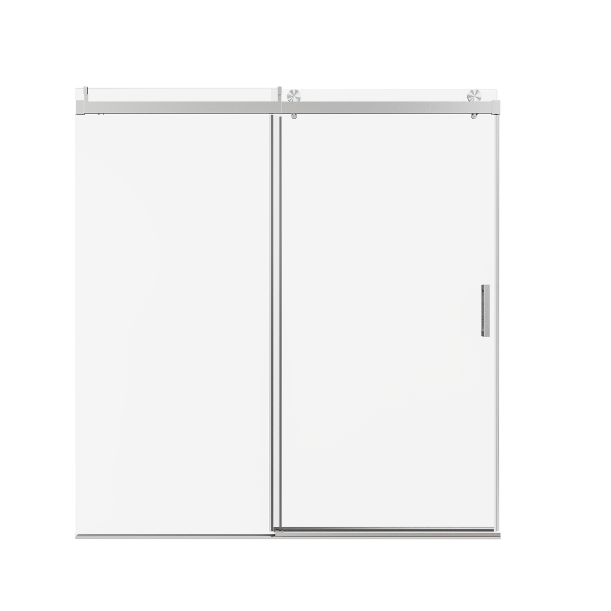 Frameless Single Sliding Soft-Close Shower Doors 68-72" W
