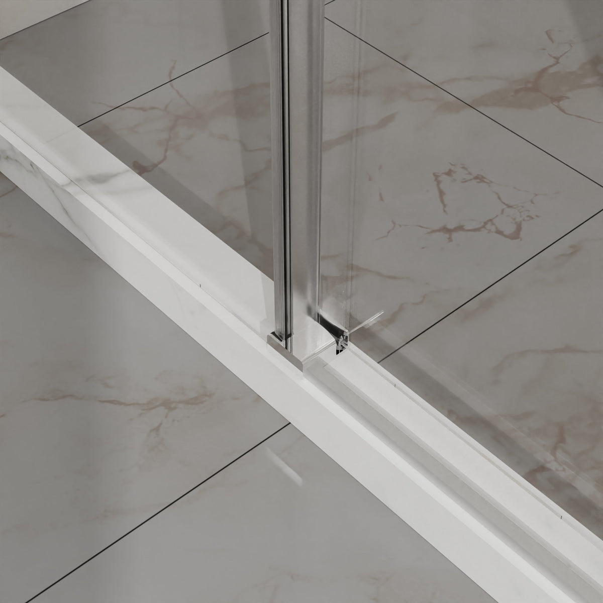 Goodyo Frameless Shower Door - 48" W x 72" H