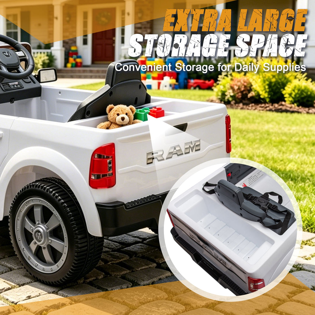 Licensed RAM 2500 12V Large Kids Ride On Electric Pickup