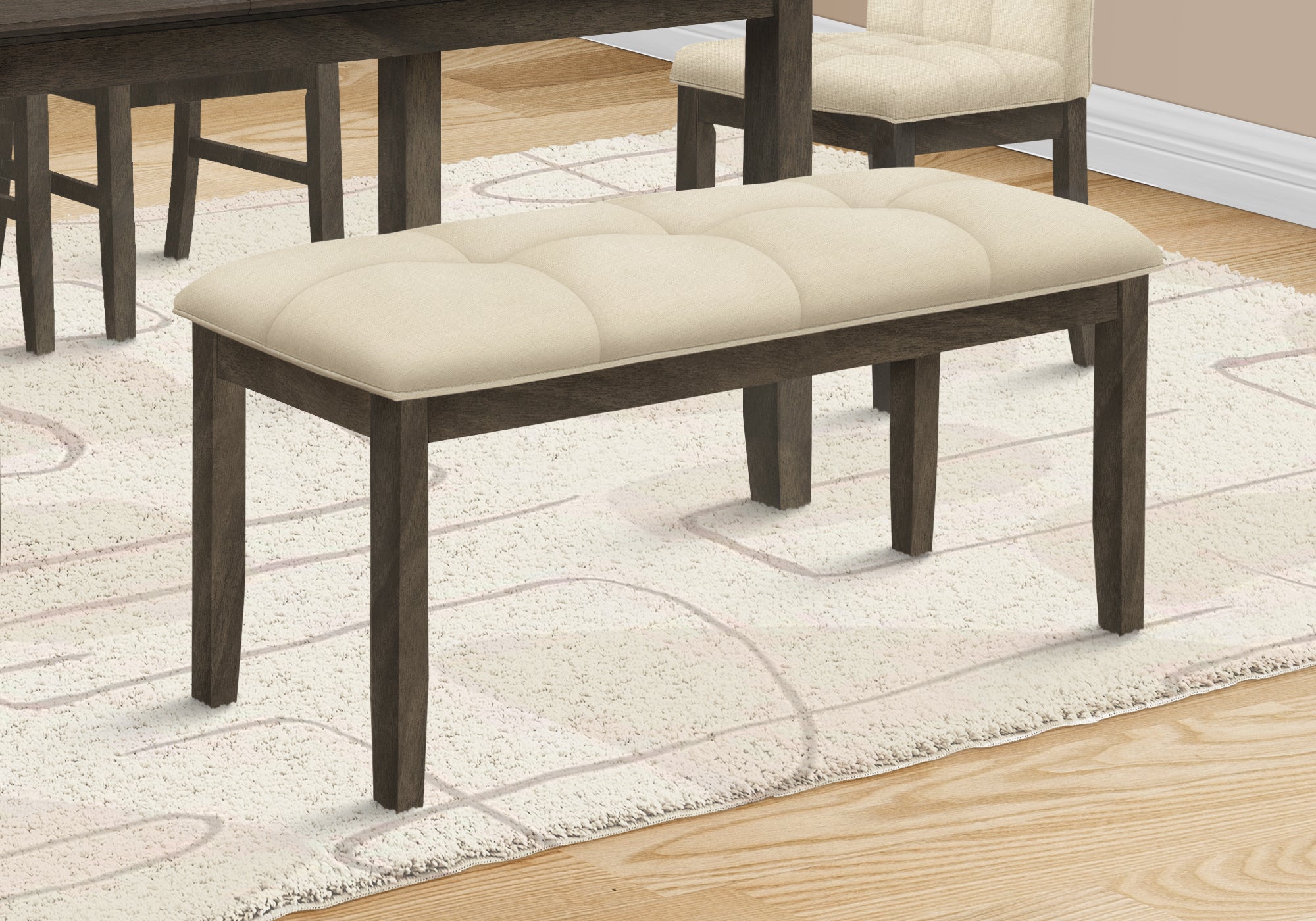 44" Rectangular Upholstered Bench