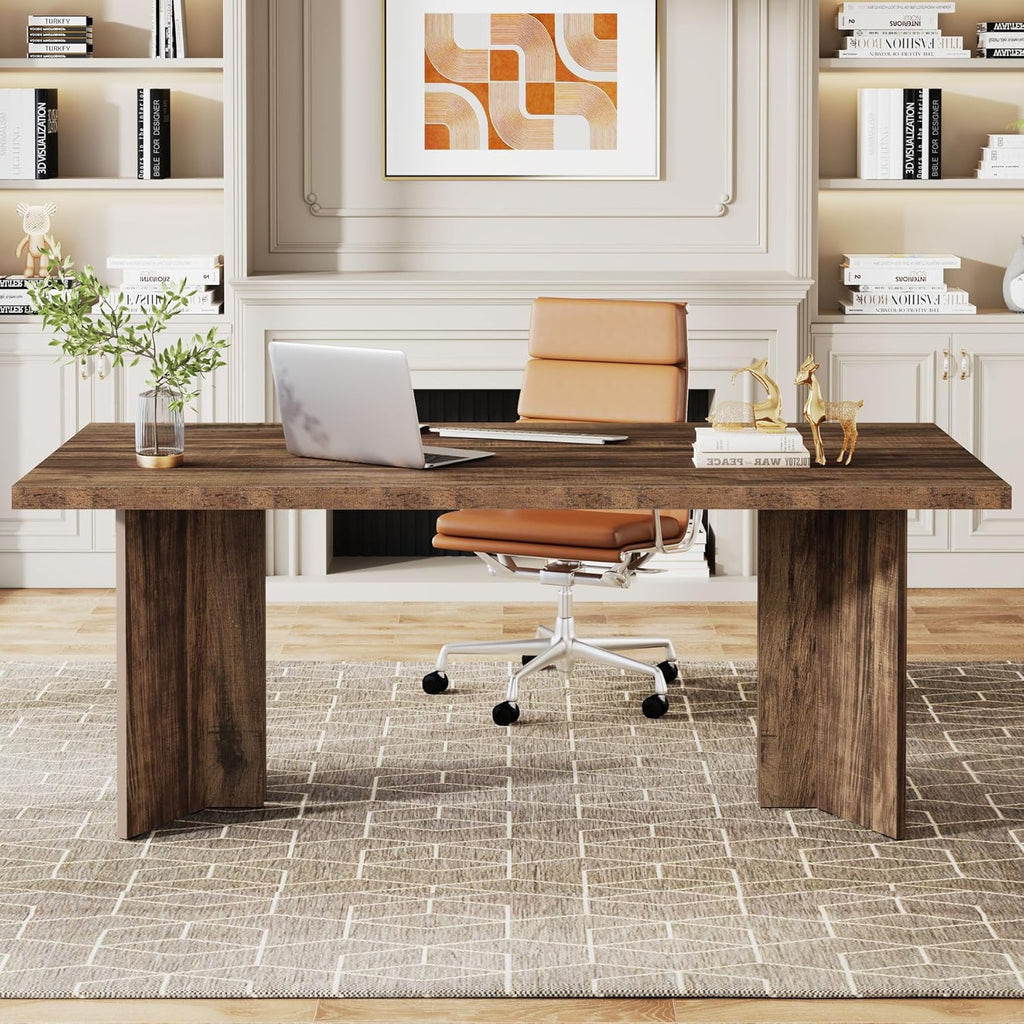 63" Farmhouse Executive Desk