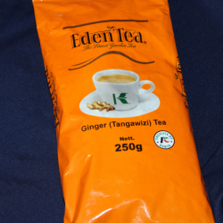 Front packaging view of Eden Tea Ginger Tangawizi Tea 250g