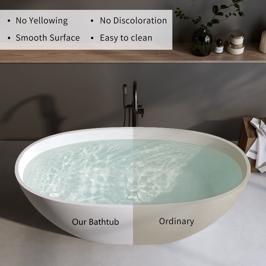 59" Solid Surface Matte Tub