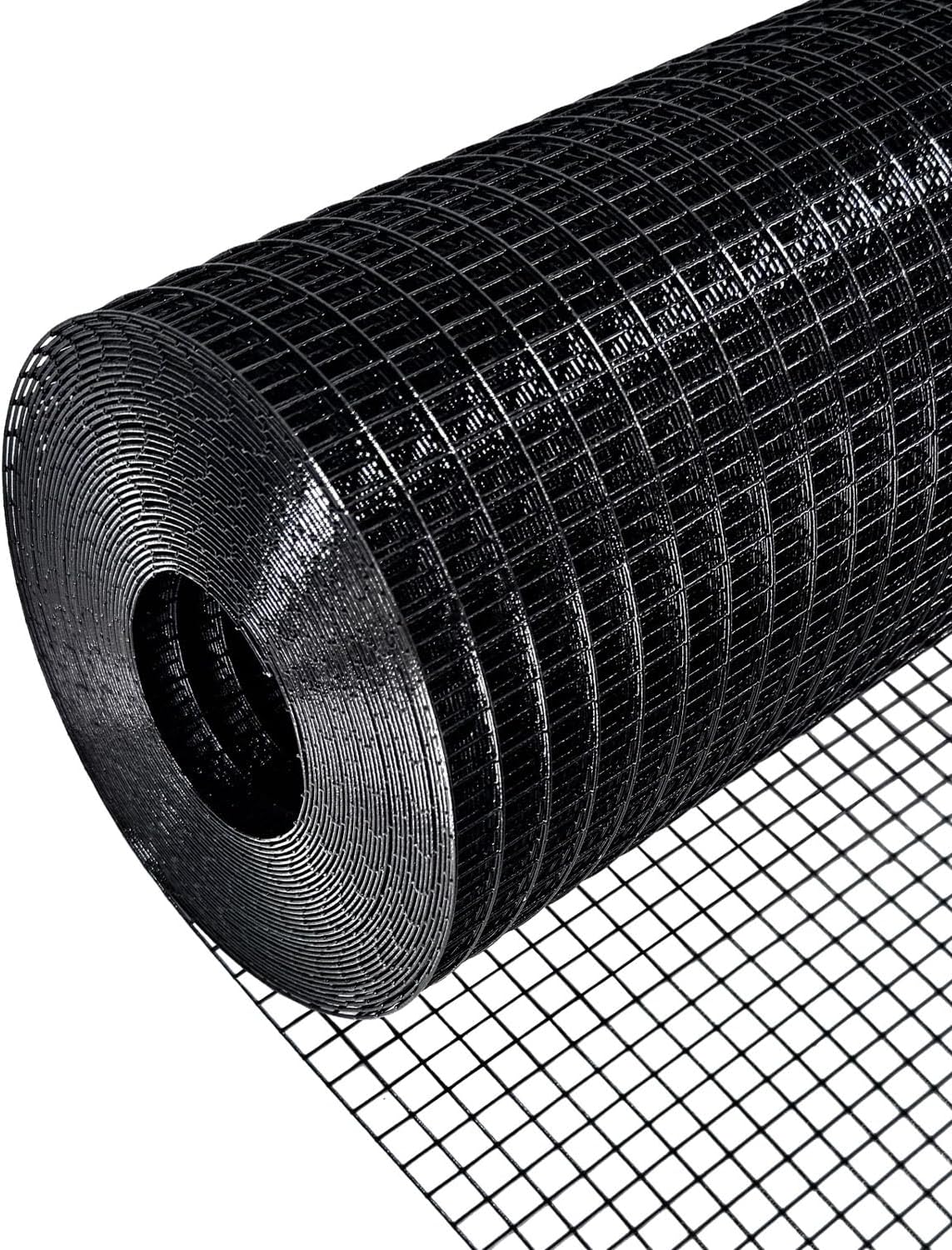 Black Hardware Cloth Wire Fencing with Vinyl Coating - Black