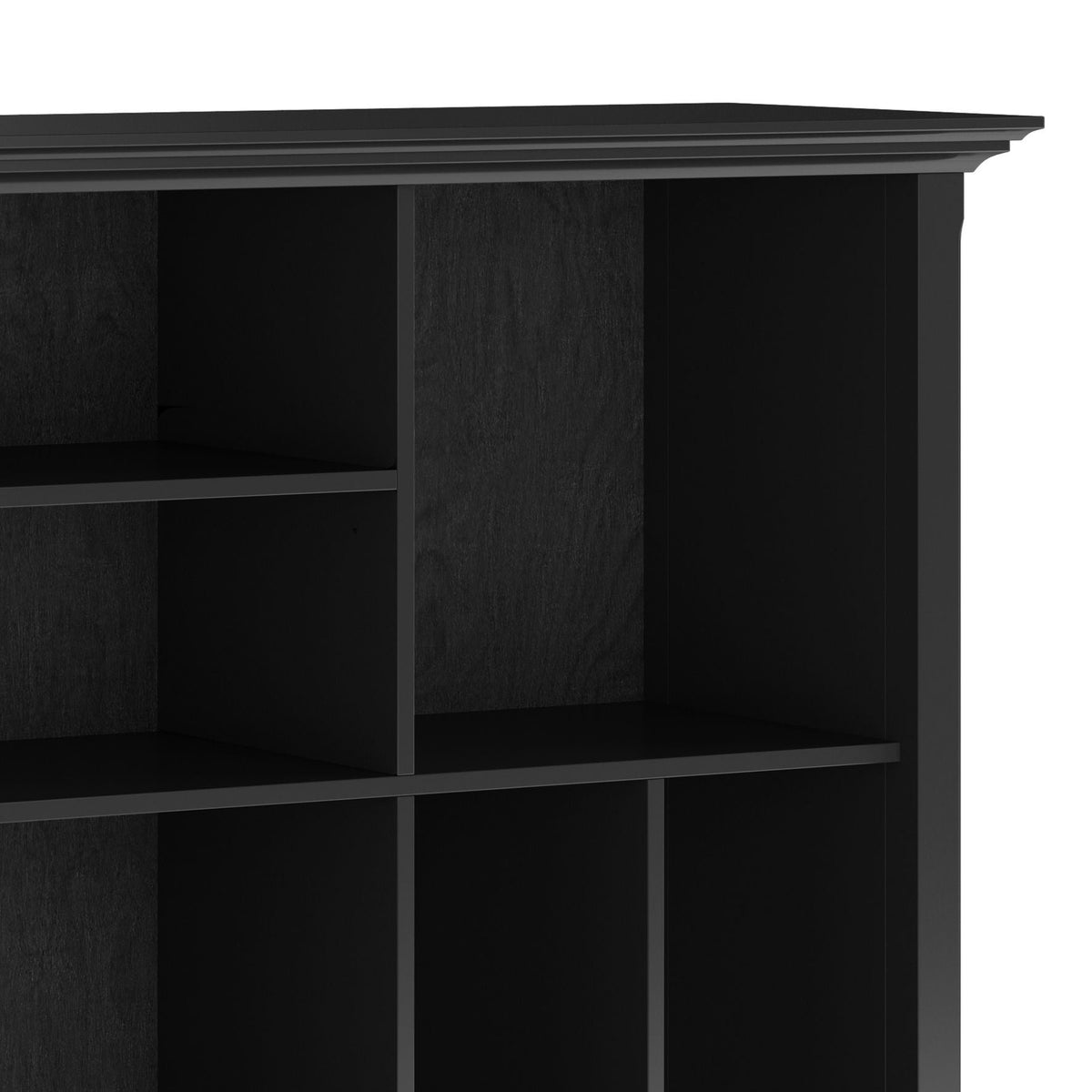 Multi Cube Bookcase and Storage Unit with Eight Storage Cubbies - Black, Gray, White, Dark Brown