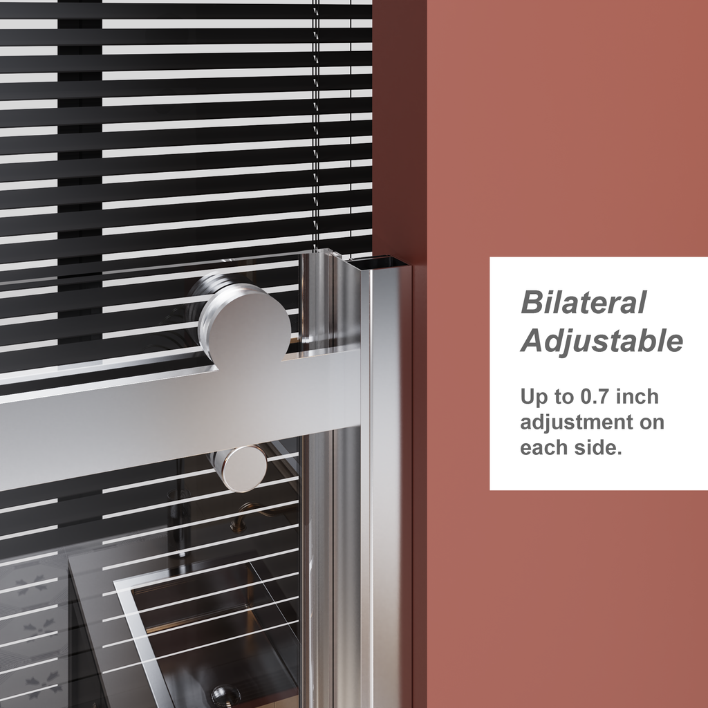 60" W x 72" H Frameless Shower Door
