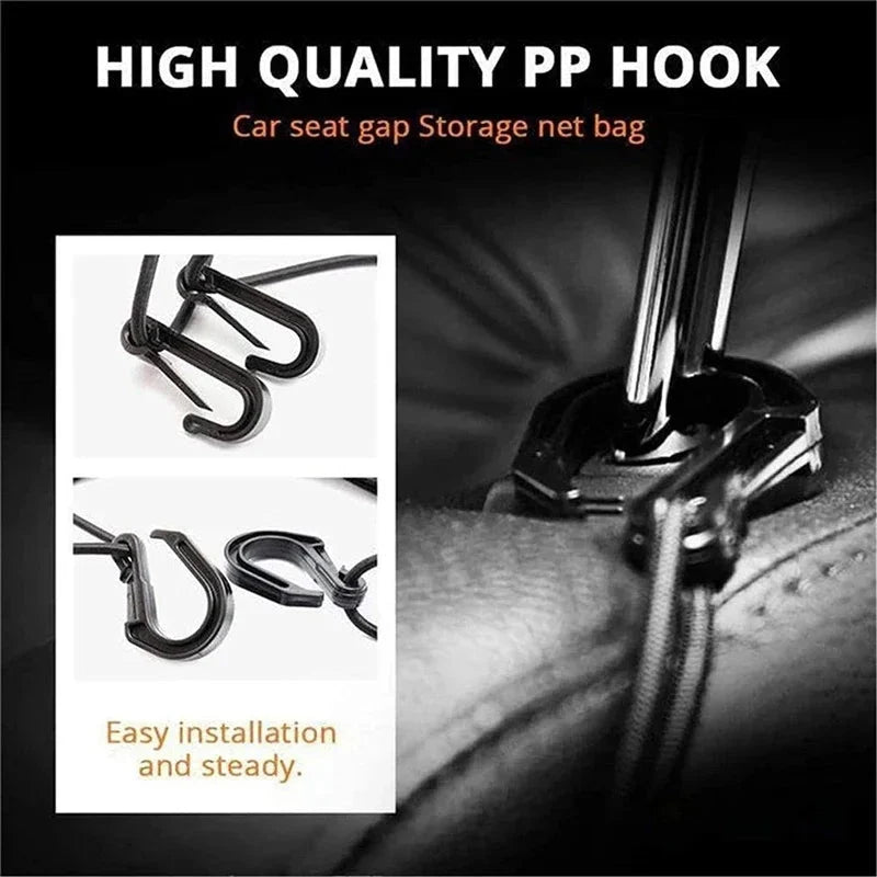 Elastic Car Storage Net Bag | Stretchable Divider Organizer Between Front Seats