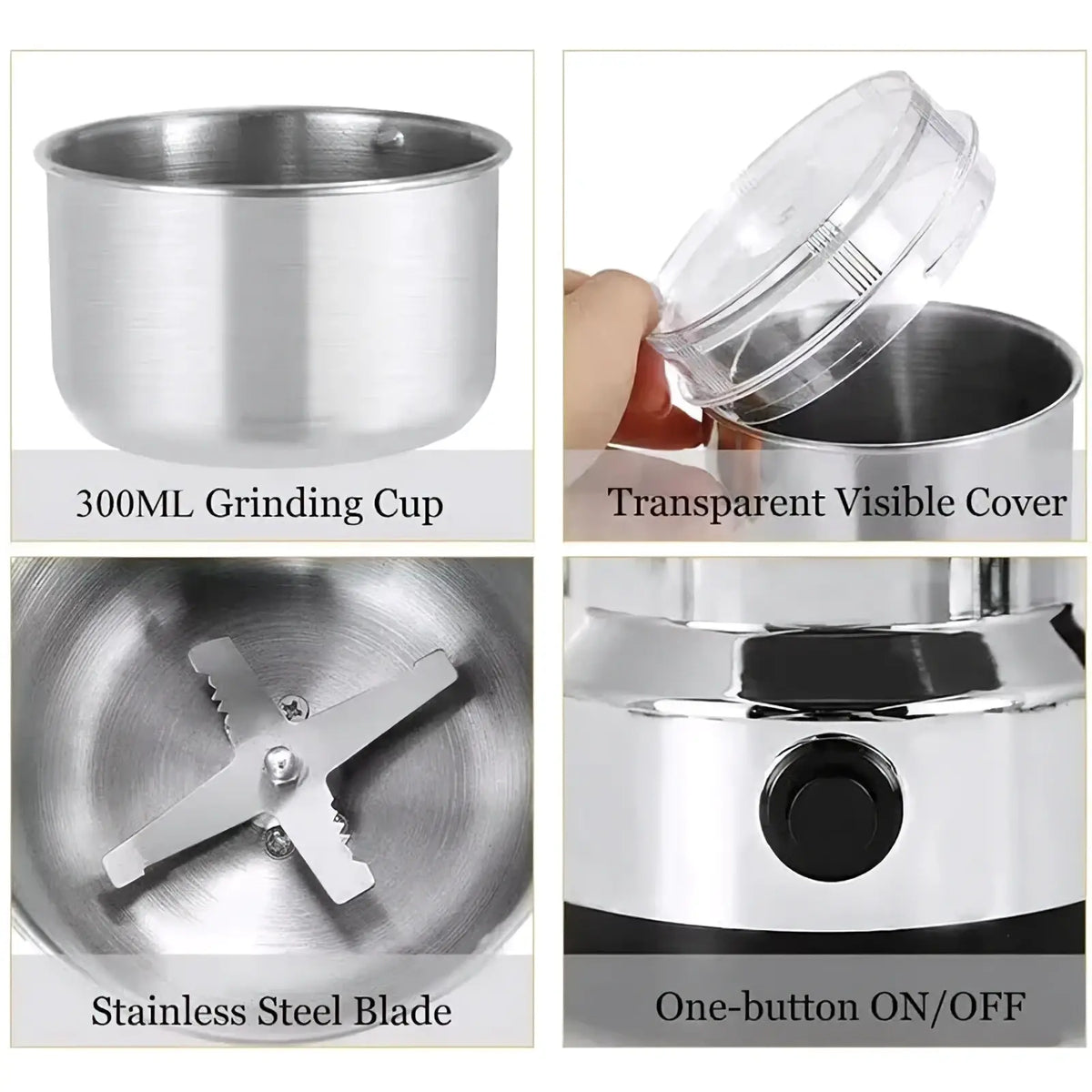 Electric Coffee and Spice Grinder Blade Mill