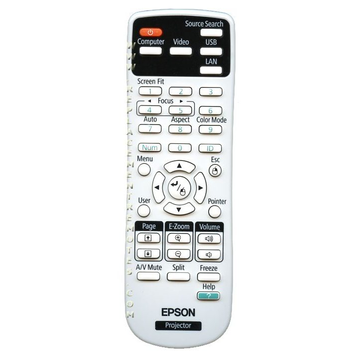 Substitute for Epson 1566090 Projector Remote Control [RR3720]