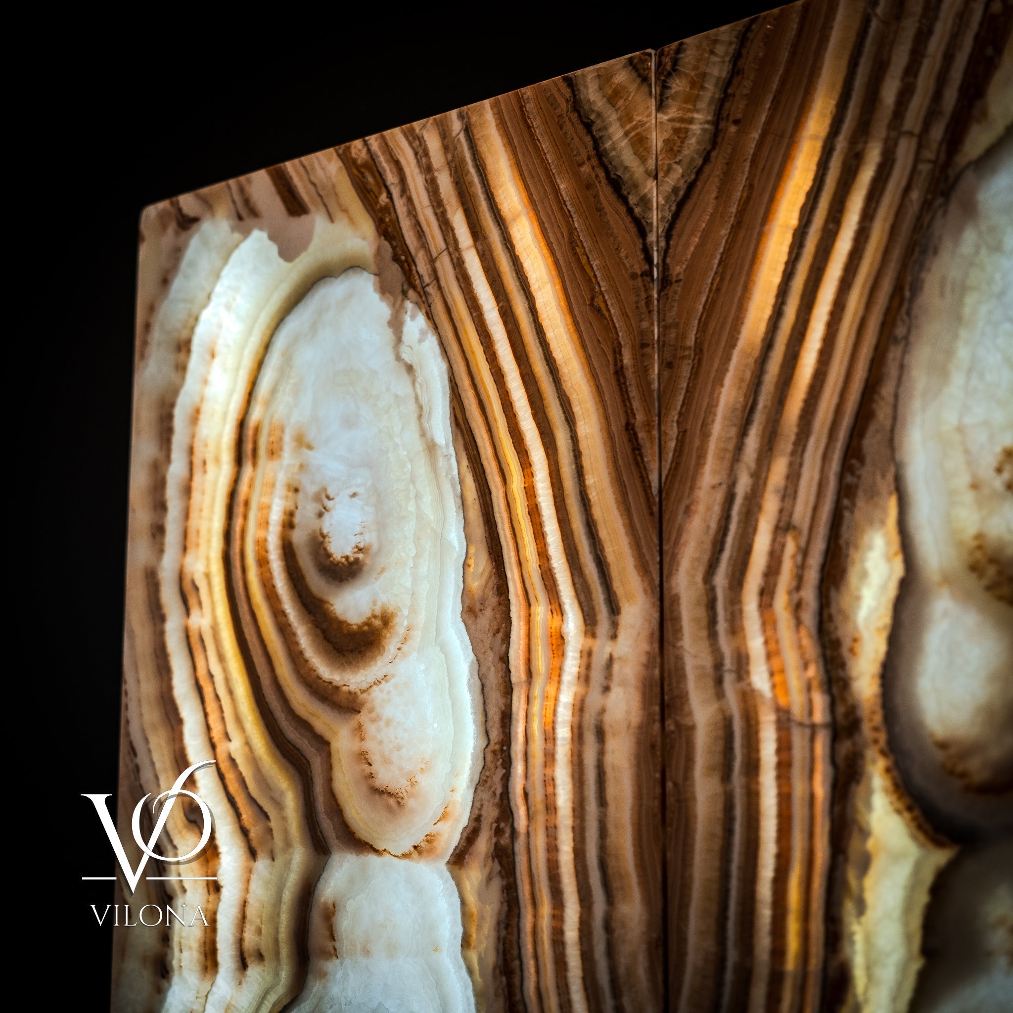 Exotic Sahara Onyx Wall Panels - 63" Tall, 21.75" Wide Per Panel - (Large #1)