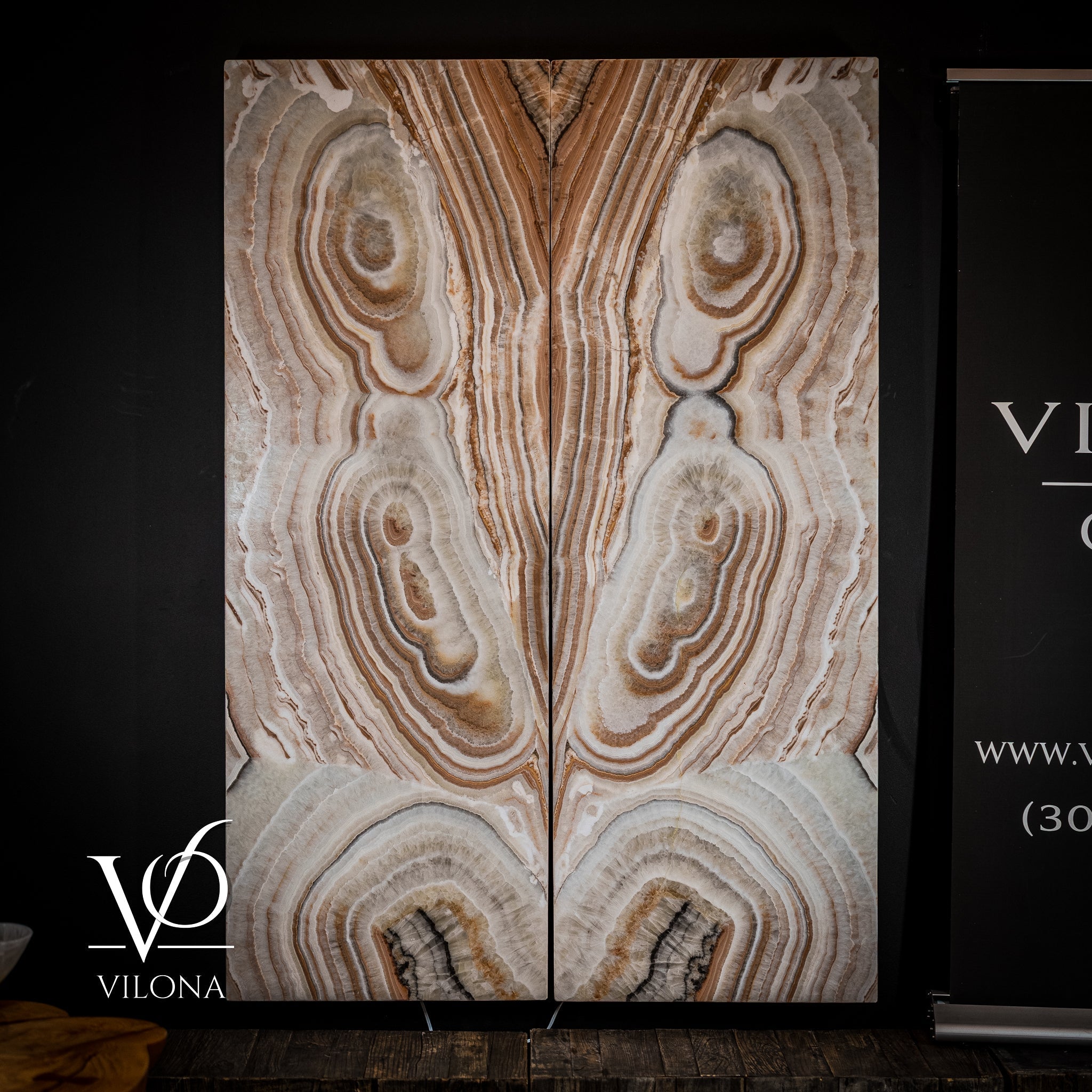 Exotic Sahara Onyx Wall Panels - 63" Tall, 21.75" Wide Per Panel - (Large #1)