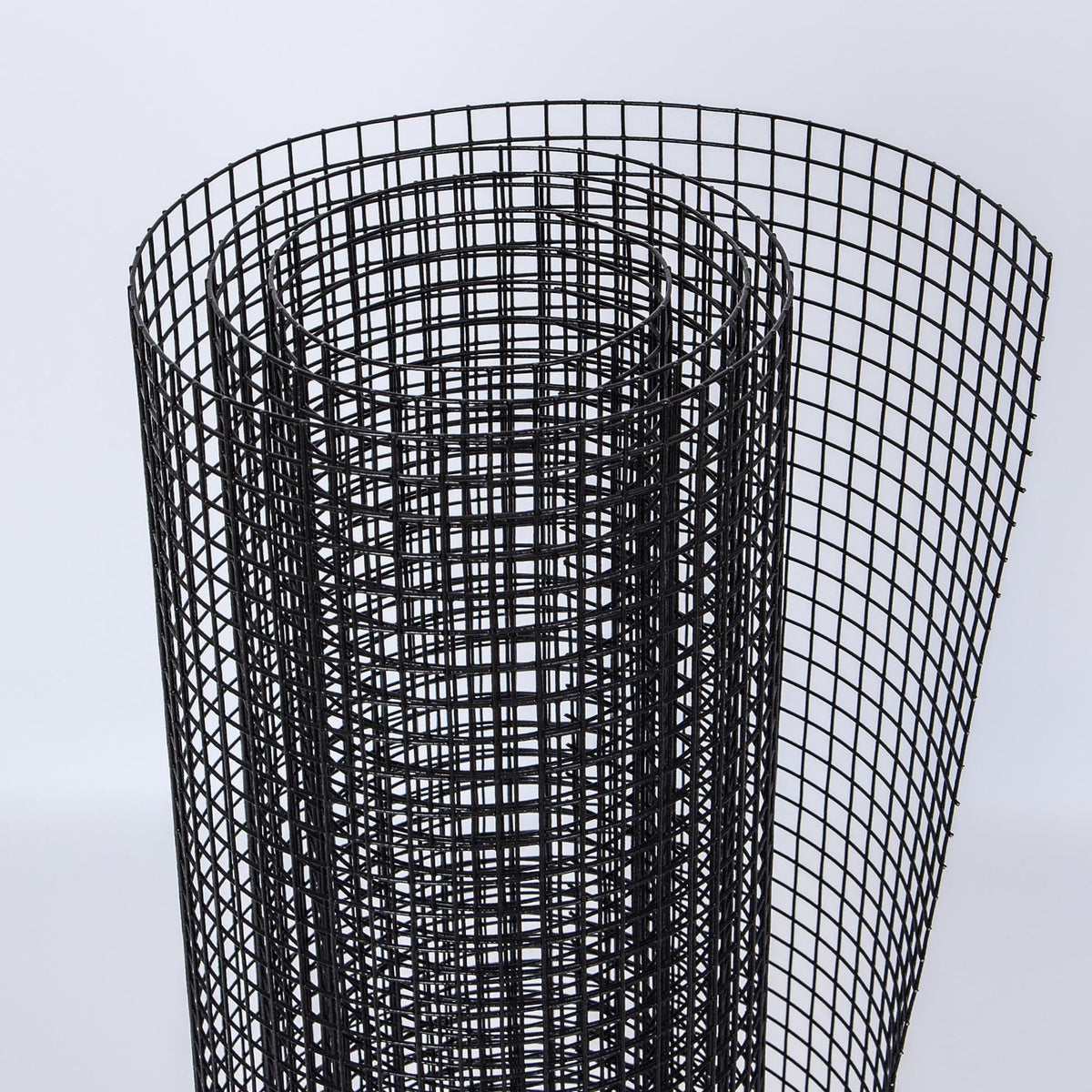 Black Hardware Cloth Wire Fencing with Vinyl Coating - Black